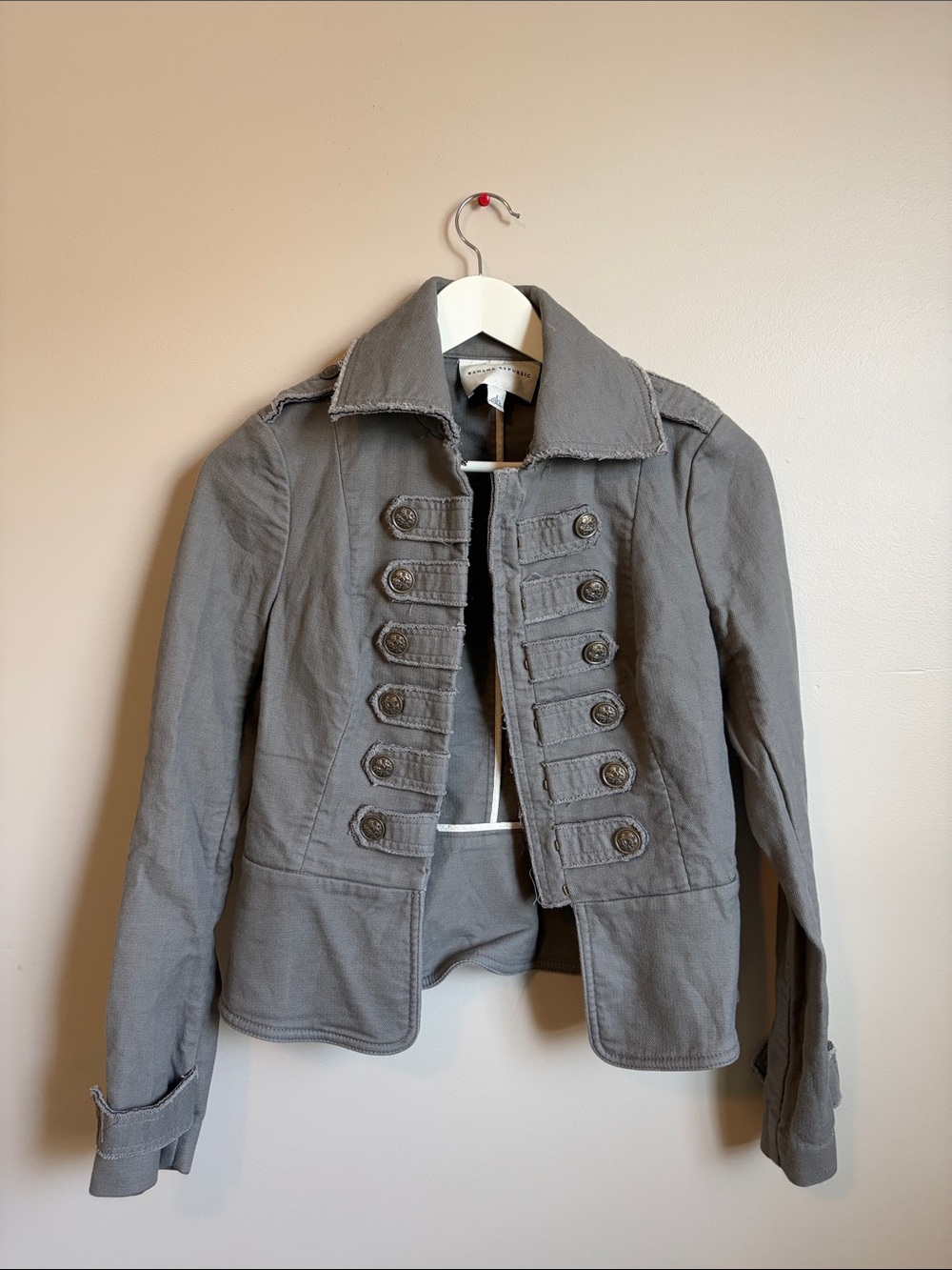 RARE Gray Military-Style Cotton jacket